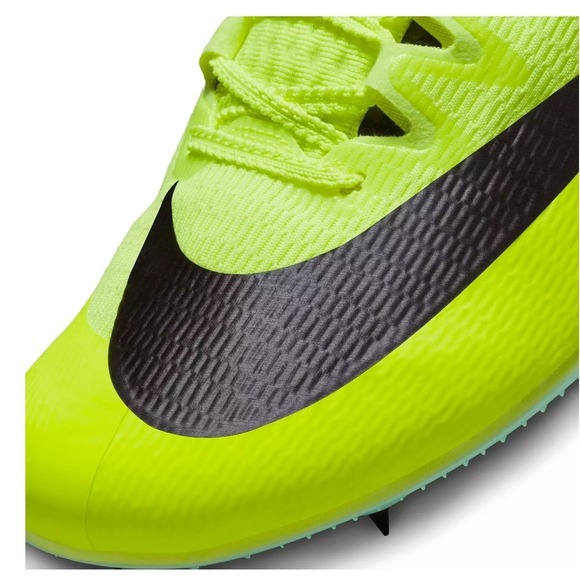 Nike Athletic Rival Sprint Track Shoes Neon Volt Black Spikes Lightweight Racing - Picture 3 of 9